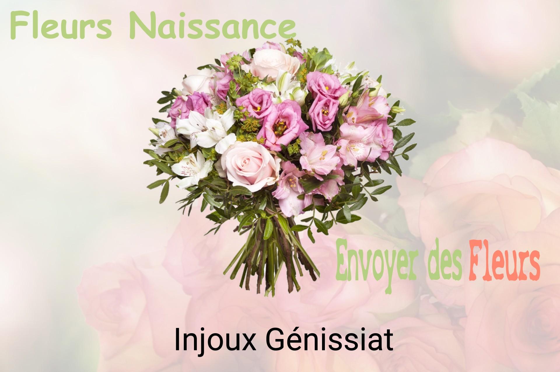 Bouquet de fleurs de naissance livré à Injoux-Génissiat
